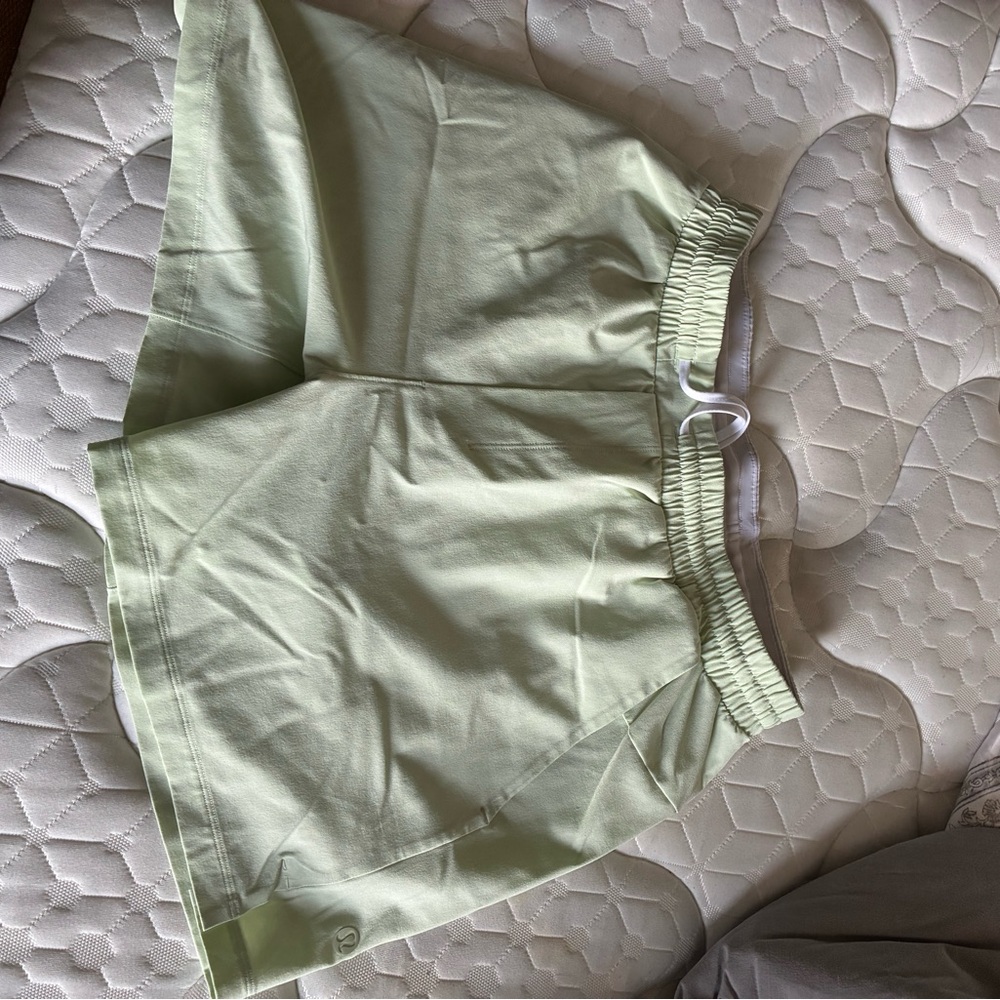 Light Green lululemon Shorts 5” inseam liner Pace Breake